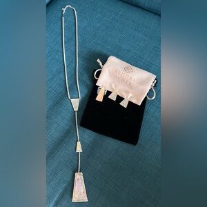 Kendra Scott Silver and Iridescent Jewelry Set